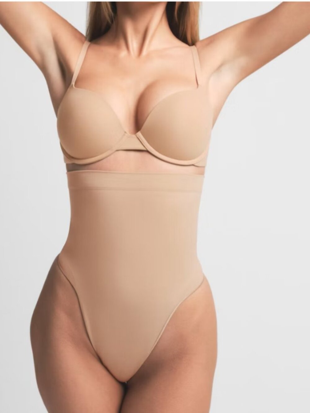 NWT Skims Seamless Sculpt High Waist‎ Tummy Control Thong Clay Shapewear